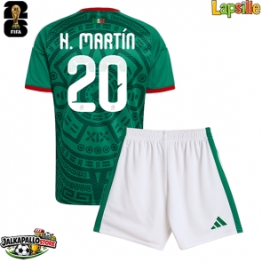 Meksiko Henry Martin #20 Kotipaita Lapsille MM-kisat 2026 Lyhythihainen (+ shortsit)